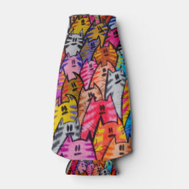 Porta-garrafa Gatos 05 Frasco