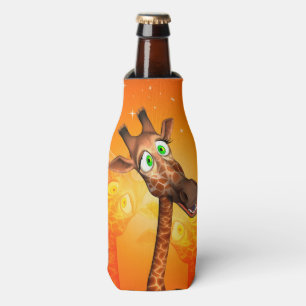 Porta-garrafa Girafa engraçado dos desenhos animados