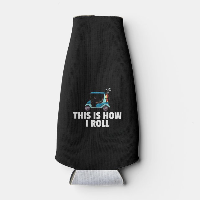 Porta-garrafa Golf Carrinho Dando Golfe Golfer Homens Engraçados (Frente)