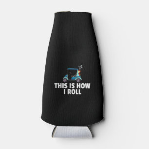 Porta-garrafa Golf Carrinho Dando Golfe Golfer Homens Engraçados