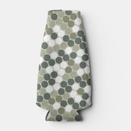 Porta-garrafa Green retro dots