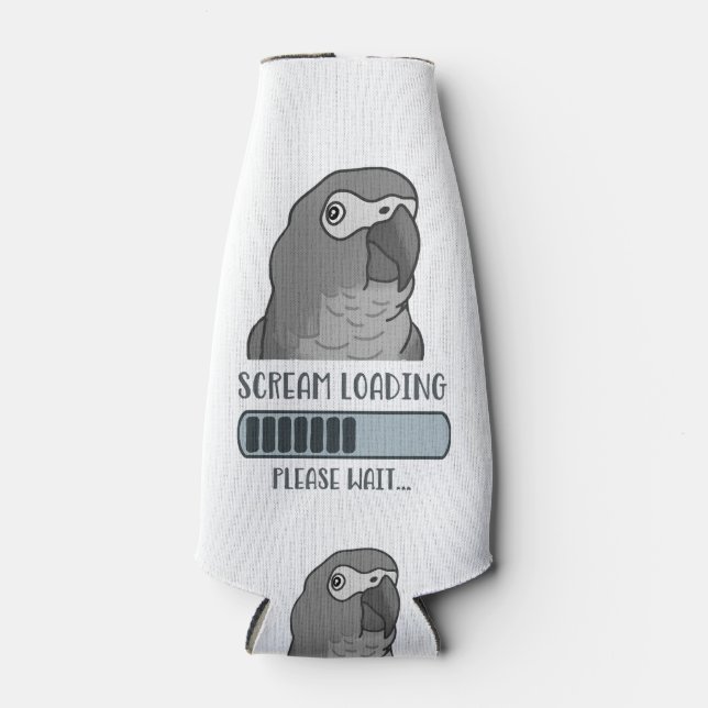 Porta-garrafa Gritar Carregando cinzas Africanas (Frente)