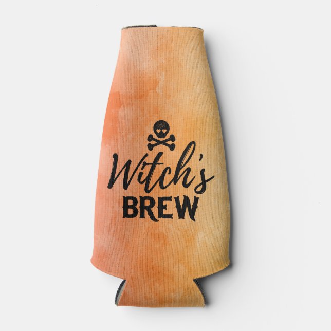 Porta-garrafa Halloween do Crânio do Veneno da Bruxa (Frente)