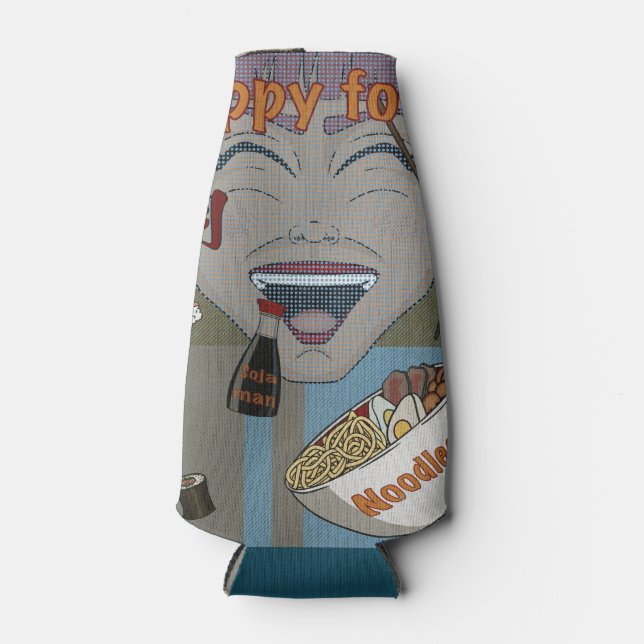 Porta-garrafa Happy food (Frente)