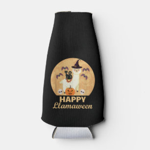 Porta-garrafa Happy Llamaentre Funny Llama Lover Spooky Hallowee