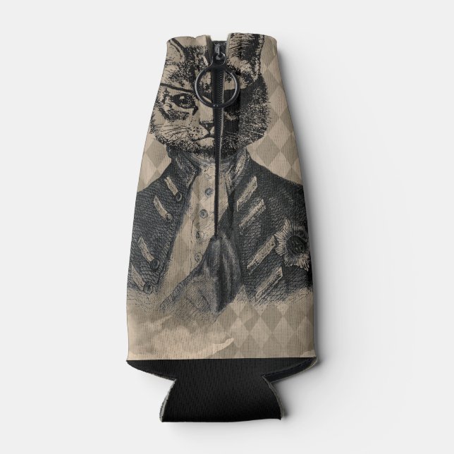 Porta-garrafa Harlequin Cat Grunge (atrás)