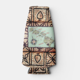 Porta-garrafa Hawaii Tapa