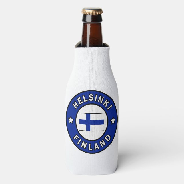 Porta-garrafa Helsínquia Finlândia (Frente da Garrafa)