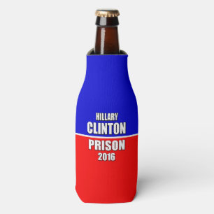 PORTA-GARRAFA "HILLARY PARA A PRISÃO 2016 "