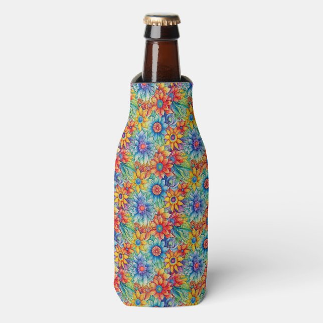 Porta-garrafa Hippie Art Bottle Cooler (Frente da Garrafa)