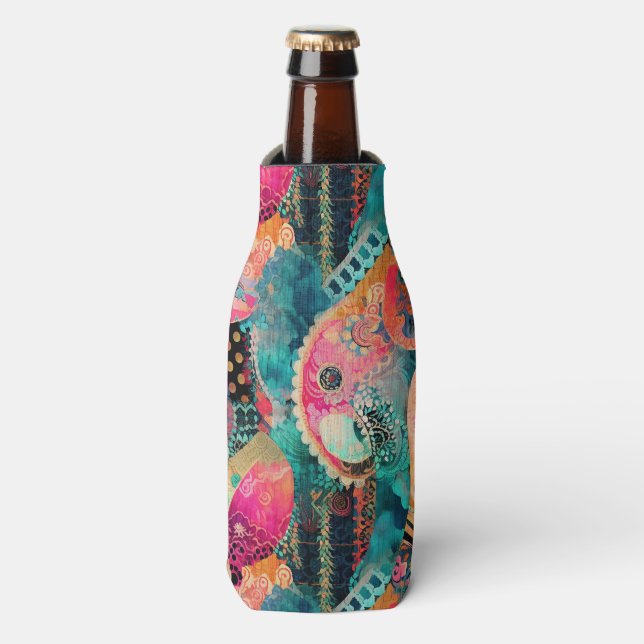 Porta-garrafa Hippie Boho Bottle Cooler (Frente da Garrafa)
