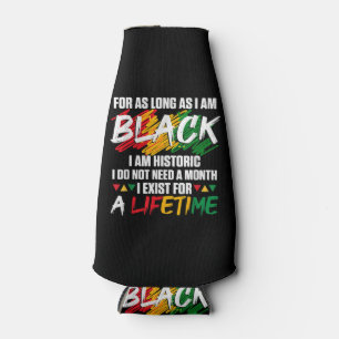 Porta-garrafa História Negra Mês Por enquanto eu for Negra