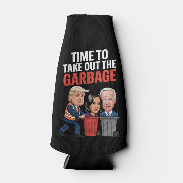 Porta-garrafa Hora De Despejar O Lixo (Frente)