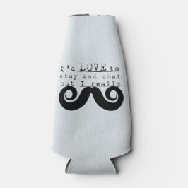 Porta-garrafa Humor Negro Engraçado Eu Bigode