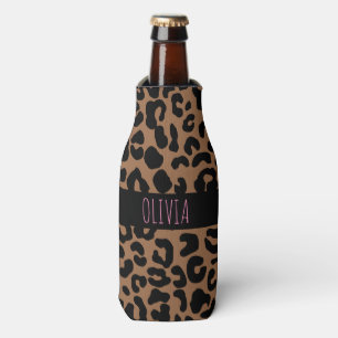 Porta-garrafa Impressão de pele de Leopard Spot Personalizada