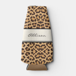Porta-garrafa Impressão Leopardo Clássico Personalizada