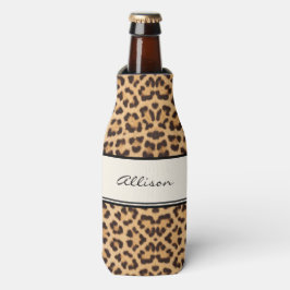 Porta-garrafa Impressão Leopardo Clássico Personalizada
