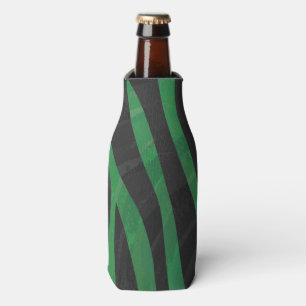 Porta-garrafa Impressão preto e verde da zebra