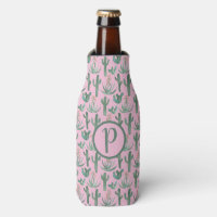 Iniciais PERSONALIZADOS De Desert Cactus Pattern W