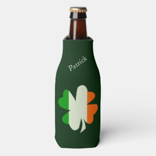 Porta-garrafa Irish Flag Shamrock Personalizado