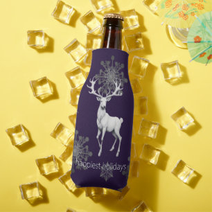 Porta-garrafa Ivory Reindeer Christmas Roxa