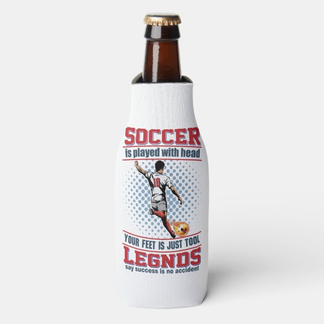Porta-garrafa Joguei Futebol Com Minha Cabeça (Frente da Garrafa)