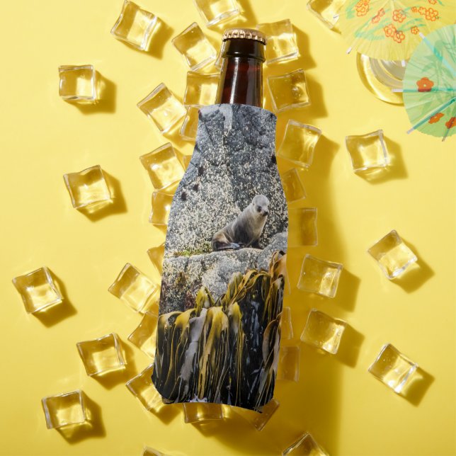 Porta-garrafa Jovem Selo De Peles Na Rocha (Verão in situ)