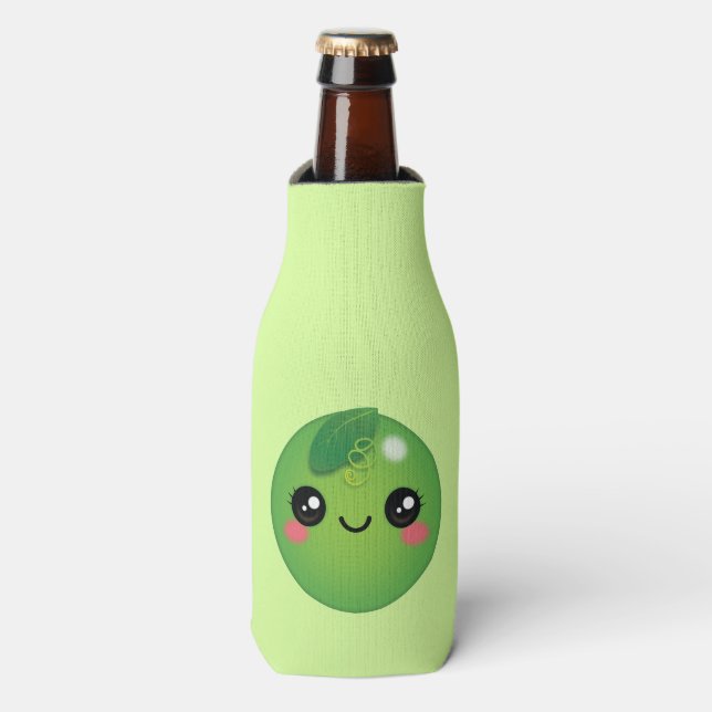 Porta-garrafa Kawaii Pea Bottle Cooler (Frente da Garrafa)