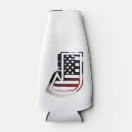 Porta-garrafa Letra J Monograma inicial EUA