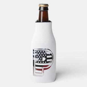 Porta-garrafa Letra P Monograma inicial EUA