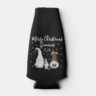 Porta-garrafa Lindos Gnomos Feliz Natal