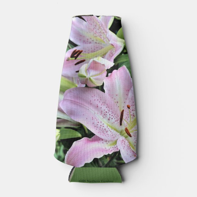 Porta-garrafa Lírios de Neve Asiática (Frente)