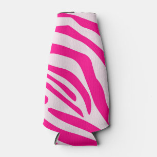 Porta-garrafa Listras de zebra rosa