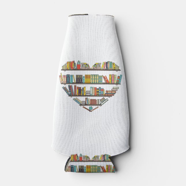 Porta-garrafa Livros legal Leitura Homens Mulheres Livro Letras  (Frente)