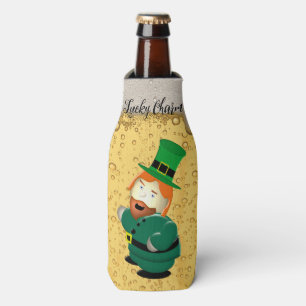 Porta-garrafa Lucky Charm Leprechaun Irish Bubbles Beer