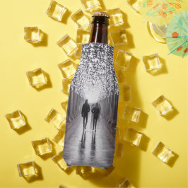 Porta-garrafa Luz, sombras e simetria - sepia