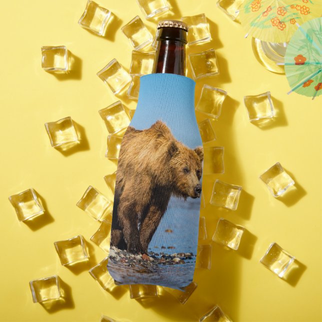 Porta-garrafa Mamãe urso observando seus dois filhos (Verão in situ)