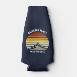 Porta-garrafa Marinho Sunset da Montanha Personalizada Azul