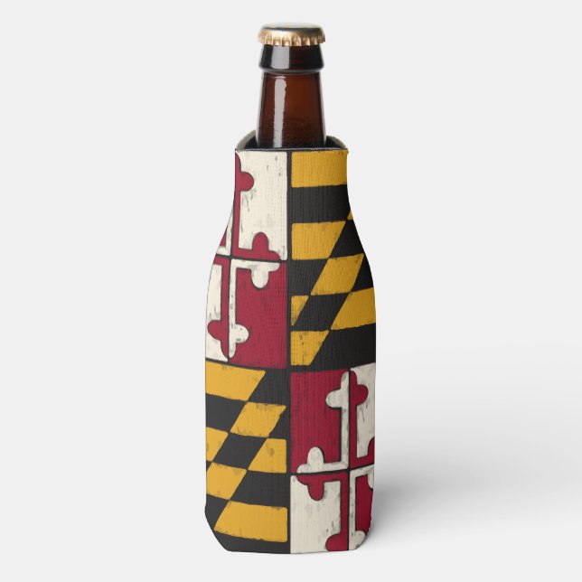 Porta-garrafa Maryland State Flag Cold Insulated Bottle Holder   (Frente da Garrafa)