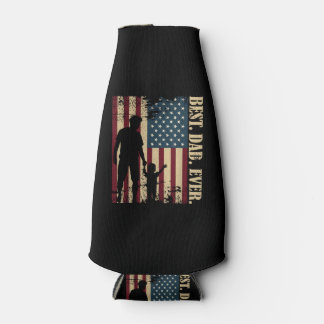 Porta-garrafa Melhor Pai de Todos Com a Nossa Bandeira Americana