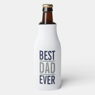 Porta-garrafa Melhor Pai Nunca   Azul Marinho moderno