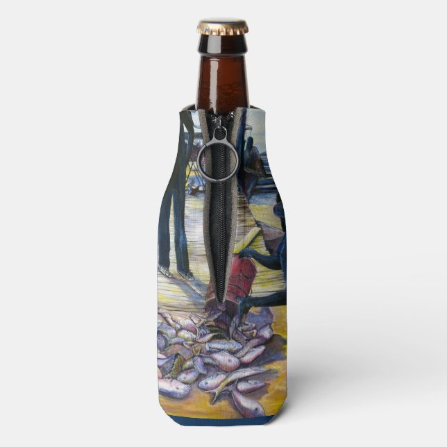 Porta-garrafa Menu de hoje, Ilha Harbour, Bahamas (traseira da garrafa)