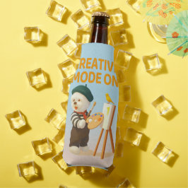 Porta-garrafa Modo Criativo Ativado: Pintor Cachorro Bichon Arti