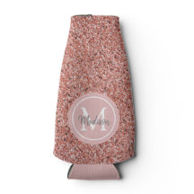 Monograma Dourado Glitter de Rosa Girical Personal