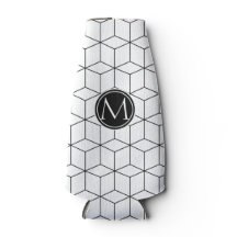 Monograma Elegante Preto e Branco