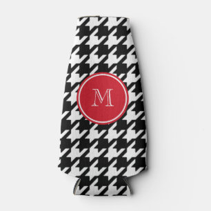 Porta-garrafa Monograma preto e branco do vermelho de