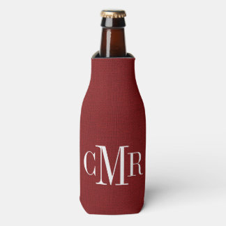 Porta-garrafa Monograma Rustic Red Classic