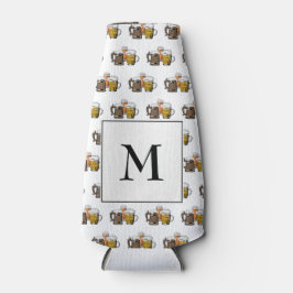 Porta-garrafa Monograma Simples Frasco de Cerveja