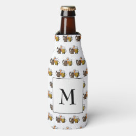 Porta-garrafa Monograma Simples Frasco de Cerveja