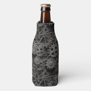 Porta-garrafa Muitas engrenagens do metal ou peças oxidadas